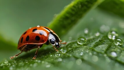 ladybug on grass