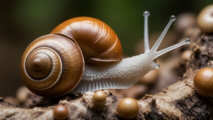snail on a leaf
