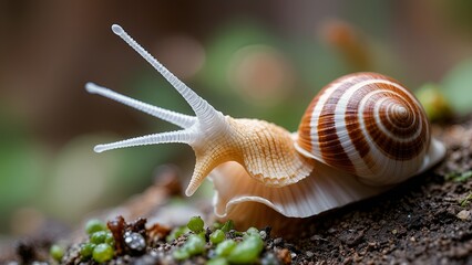 snail on a leaf