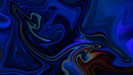 4K abstract dark, holographic, iridescent neon background with a fluid, glassy, curving wave in motion. For banners, backdrops, wallpapers, and covers, use a gradient design element.
