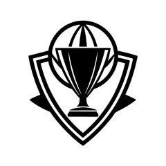 trophy vector silhouette illustration and svg file