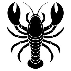lobster logo icon vector silhouette illustration