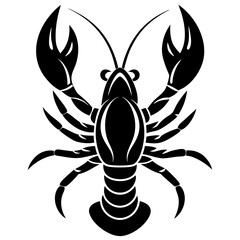 lobster logo icon vector silhouette illustration