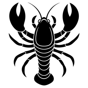 recommend clip art: lobster logo icon vector silhouette illustration