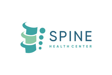Chiropractic logo design element idea with creative concept high resolution vector
