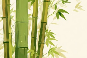 Bamboo Forest Illustration