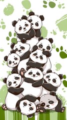 A Pile of Adorable Pandas