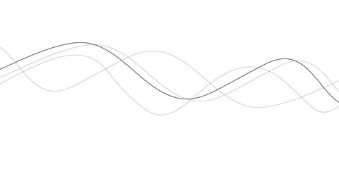Abstract wave element for design. Digital frequency track equalizer. Stylized line art background. Vector