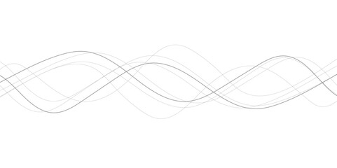 Abstract wave element for design. Digital frequency track equalizer. Stylized line art background. Vector