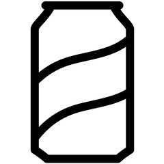 Can icon design to symbolize drinks