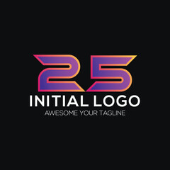 modern logo icon number