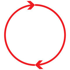 Fototapeta premium arrow loop. Set of circle arrows. Refresh, reload, recycle, loop rotation sign collection.