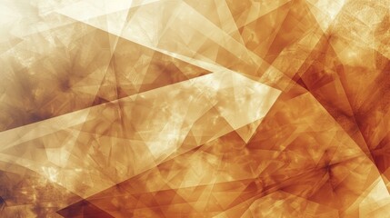 Abstract background with geometric shapes in warm brown and gold tones.