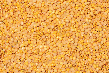 Split soybean pattern texture for background, top view, flat lay.