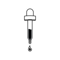 eye drops icon illustration
