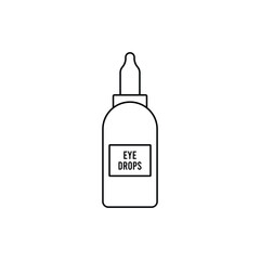 eye drops icon illustration