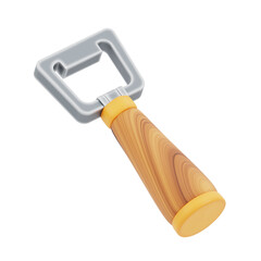 3d illustration bottle opener 