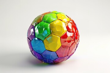 Colorful ball toy isolated for baby on white background