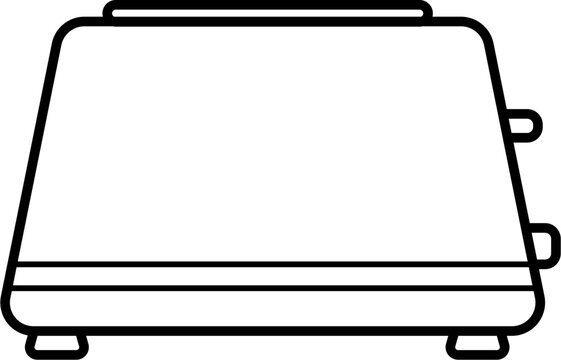 recommend clip art: Bread toaster outline illustration vector