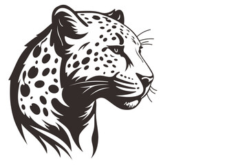 Head of a tiger. Styling the head for your design. Vector illustration, isolated objects