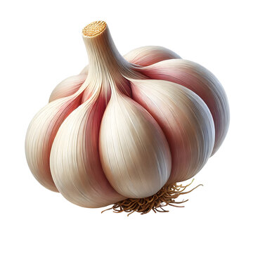 fresh organic garlic bulb