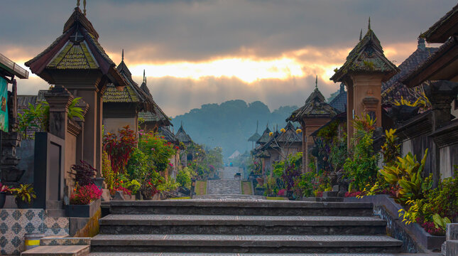 Penglipuran is a traditional oldest Bali village at Bangli Regency - Bali, Indonesia