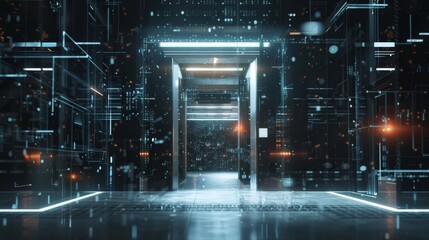 A government building implements 5Gpowered access control systems allowing only authorized personnel with encrypted credentials to enter.