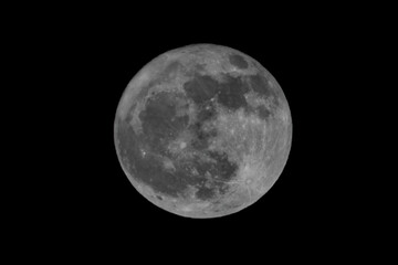 Full moon on June 21, 2024, the so called strawberry moon.