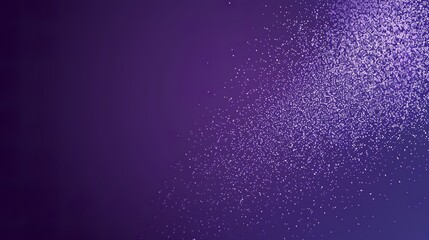 Obraz premium Abstract 3D particles illustration of purple-blue powdered texture with colored particles