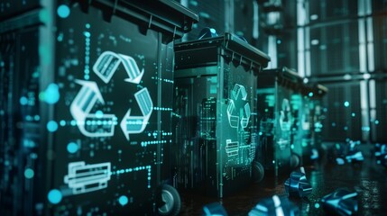 A university campus utilizes 5G sensors on recycling bins to track the amount of waste collected and incentivizes students and staff to recycle more through rewards and recognition