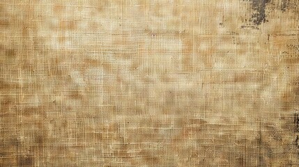 Beige Canvas Texture with Grunge Effect, Horizontal Background for Design Use
