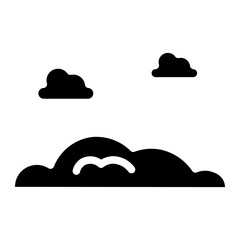 icon cloud glyph