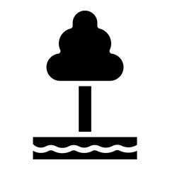 icon tree glyph