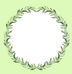 green laurel wreath