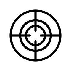 Target Icon. Aiming Sign. Goal or Focus Symbol