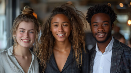Fototapeta premium A collection of diverse portraits showcasing different people against a variety of backgrounds, highlighting individuality and diversity.