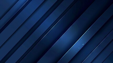 Obraz premium Dynamic abstract navy blue background with diagonal lines for business presentation or event banner design