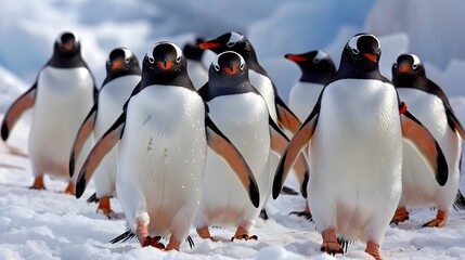 Obraz premium Eselspinguin (Antarktis) - Gentoo Penguin (Antarctica). 
