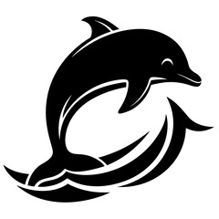 dolphin isolated on white background