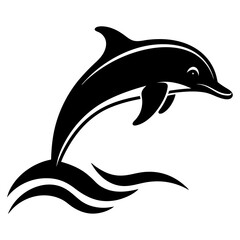 dolphin jumping icon