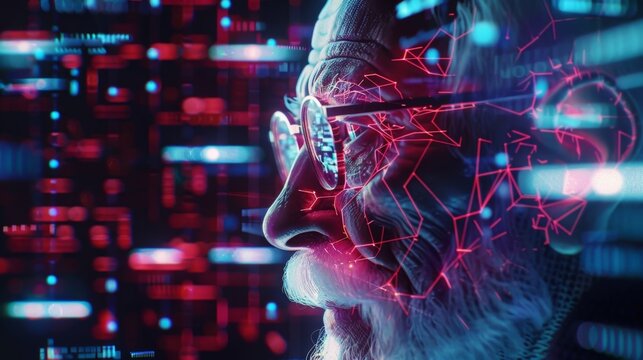 A senior citizen receives remote physical therapy sessions through a video call with their the using the fast and stable connection of 5G.