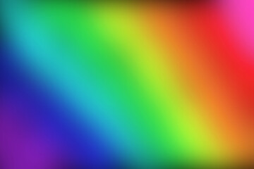 Abstract  rainbow colorful gradient ombre color blend background, horizontal, illustration