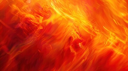 Fototapeta premium Abstract Flame-like Swirls of Red and Orange