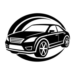 car silhouette logo vector illustration