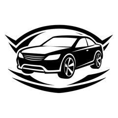 car silhouette logo vector illustration