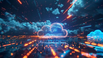 A freelance photographer uploading highresolution images to their clients cloud storage through highspeed file sharing ensuring efficient delivery and quick feedback.