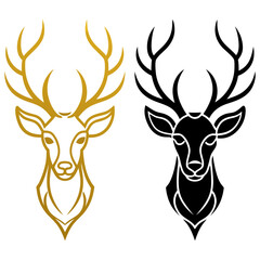 deer head vector