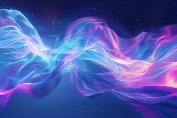 Fototapeta premium Colorful abstract digital wave background with vibrant gradient hues, perfect for modern design, technology, and futuristic themes.
