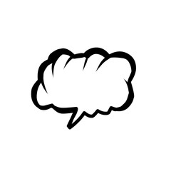speech bubble line icon