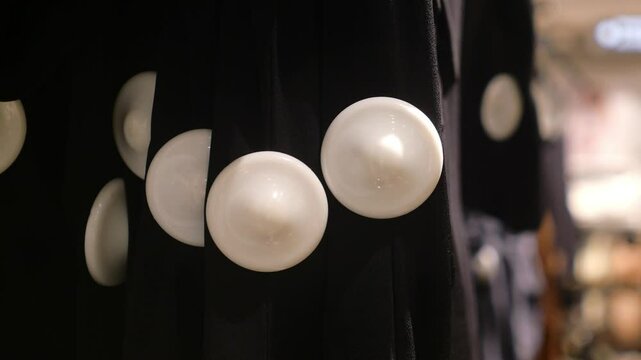 Clothing security tag on a shirt ,